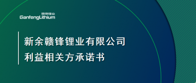新余JDB电子官网锂业有限公司利益相关方承诺书